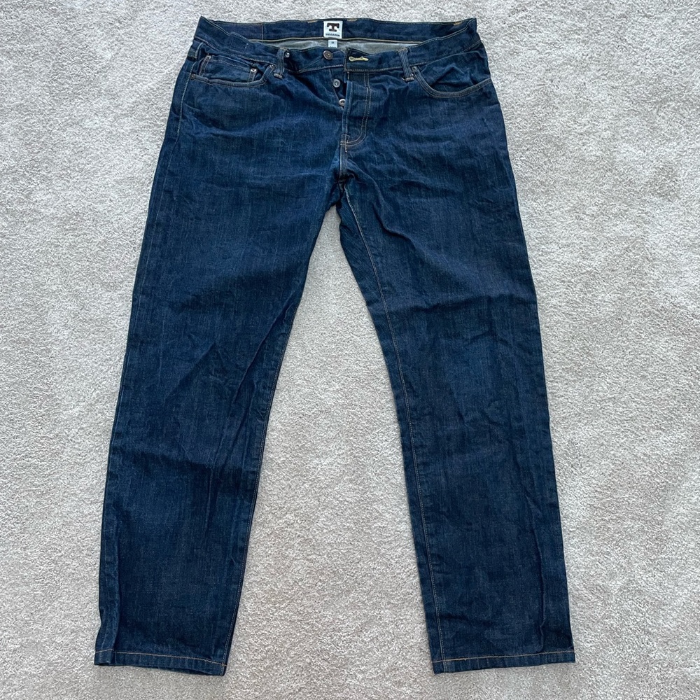 Tellason Men’s White Oak Cone Mills Selvedge Denim Jeans. MIUSA Sz 38